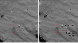 Illustration for article titled Incredible Images Show Philae As It Drifted Across The Comet Surface